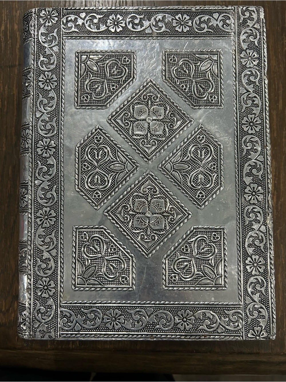 Vintage silver jewelry/storage box
